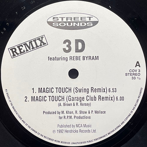 3D feat. REBE BYRAM // MAGIC TOUCH (2VER) / YOU'LL NEVER KNOW