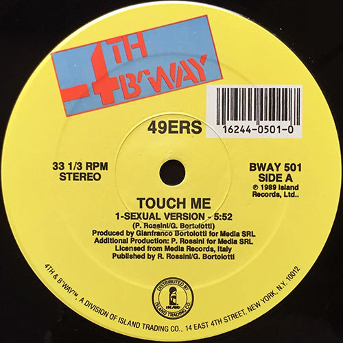 49ERS // TOUCH ME (SEXUAL VERSION) (5:52) / INST (5:42) – next