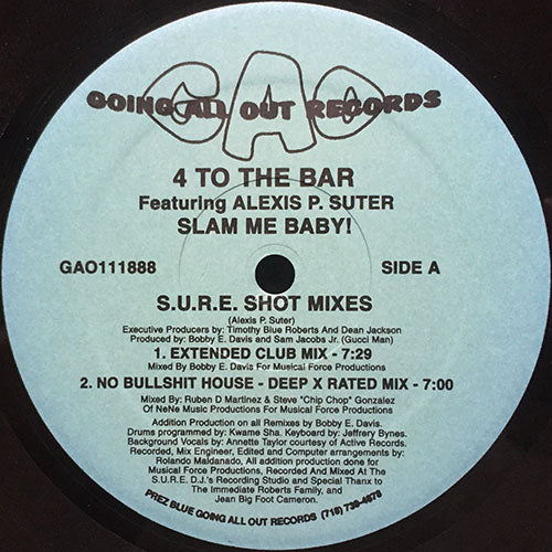 4 TO THE BAR feat. ALEXIS P. SUTER // SLAM ME BABY (4VER)