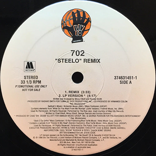 702 // STEELO (REMIX & ORIGINAL) (4VER) – next records japan