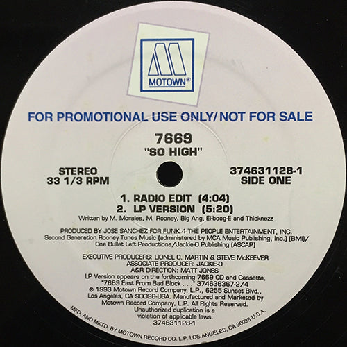 7669 // SO HIGH (2VER)