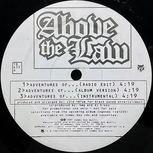 ABOVE THE LAW // ADVENTURES OF... (3VER) / X.O. (2VER) / CLINIC NIGGAZ (2VER)