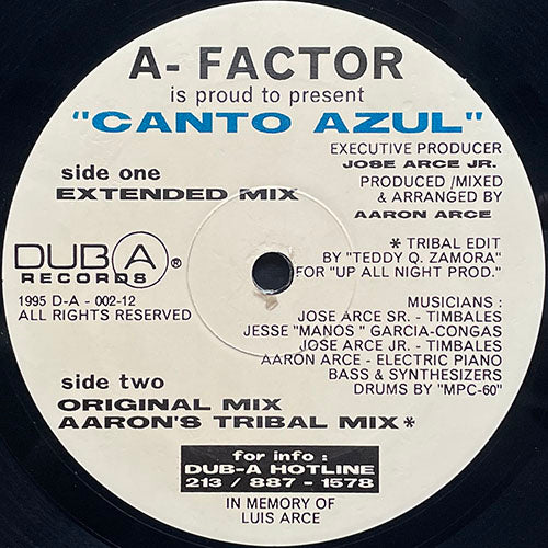 A-FACTOR // CANTO AZULU (3VER)