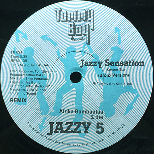 AFRIKA BAMBAATAA & THE JAZZY 5 / KRYPTIC CREW feat. TINA B // JAZZY SENSATION (3VER)