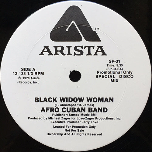 AFRO CUBAN BAND // BLACK WIDOW WOMAN (5:35) / DELICADO (6:38)