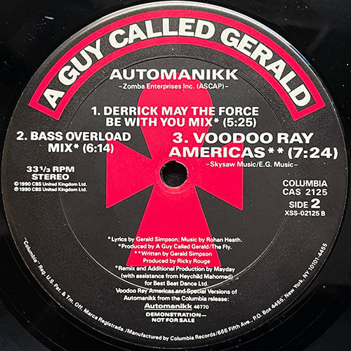 A GUY CALLED GERALD // AUTOMANIKK (4VER) / VOODOO RAY AMERICAS