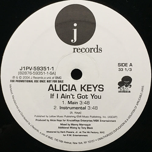 ALICIA KEYS // IF I AIN'T GOT YOU (4VER)