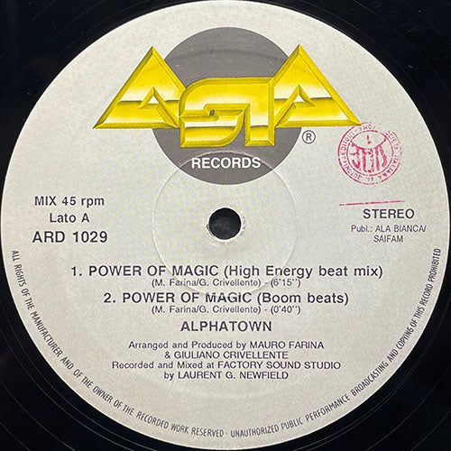 Alpha Town　Power Of Magic ALPHA TOWN // POWER OF MAGIC (5VER) – next records japan