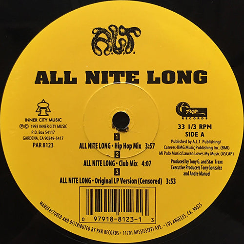 A.L.T. // ALL NITE LONG (6VER)