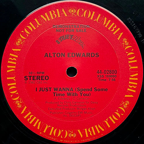 ALTON EDWARDS // I JUST WANNA (SPEND SOME TIME WITH YOU) (7:56) / (INSTRUMENTAL) (7:08)