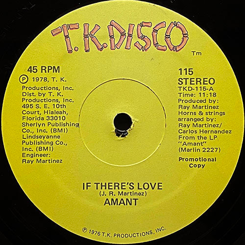 AMANT // IF THERE'S LOVE (11:18) / HAZY SHADES OF LOVE (8:50)