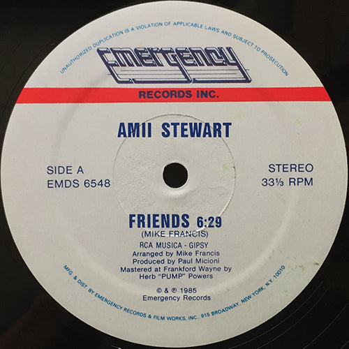 AMII STEWART // FRIENDS (6:29) / INST (4:25) / PICTURE (3:42)