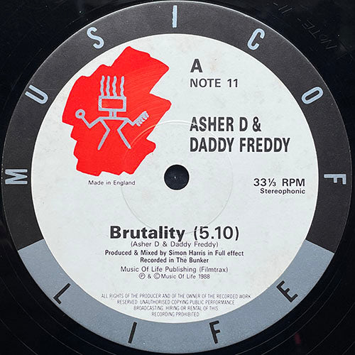 ASHER D & DADDY FREDDY // BRUTALITY / DON'T STOP, DO IT / ASHER'S REVENGE