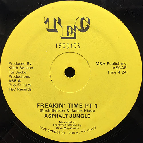 ASPHALT JUNGLE // FREAKIN' TIME PT. 1 (4:24) / FREAKIN' TIME PT. 2 (6:16)