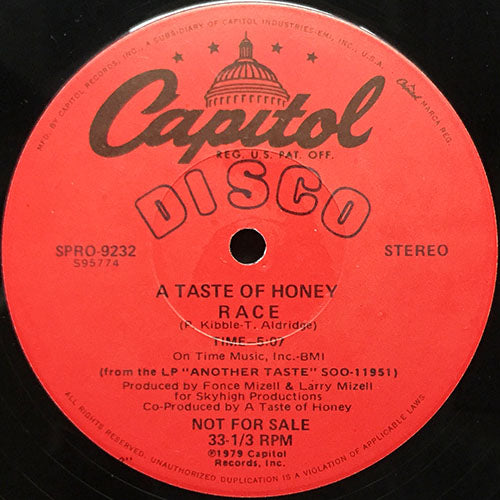 A TASTE OF HONEY // THE RACE (5:07)