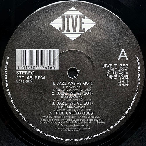 A TRIBE CALLED QUEST // JAZZ (WE'VE GOT) (5VER) / BUGGIN' OUT