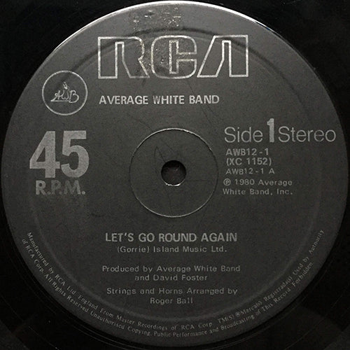 AVERAGE WHITE BAND // LET'S GO ROUND AGAIN / A LOVE OF OUR OWN
