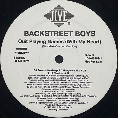 BACKSTREET BOYS // QUIT PLAYING GAMES (WITH MY HEART) (REMIX & ORIGINAL) (8VER)