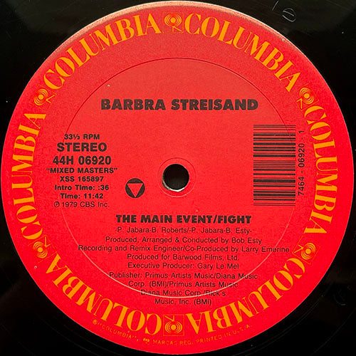 BARBRA STREISAND // THE MAIN EVENT/FIGHT (11:42) / PROMISES (5:55)