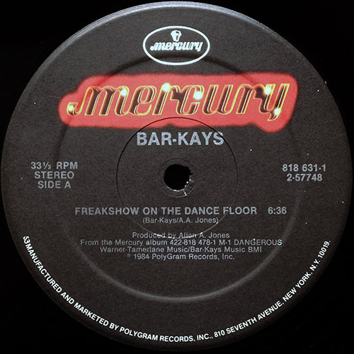 BAR-KAYS // FREAKSHOW ON THE DANCE FLOOR (6:36) / LOVERS SHOULD NEVER FALL IN LOVE (3:53)
