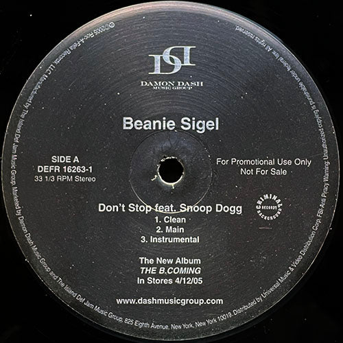 BEANIE SIGEL // DON'T STOP (3VER)