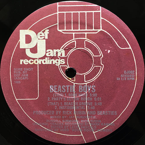 BEASTIE BOYS // ROCK HARD / PARTY'S GETTIN' ROUGH / BEASTIE GROOVE (2VER)