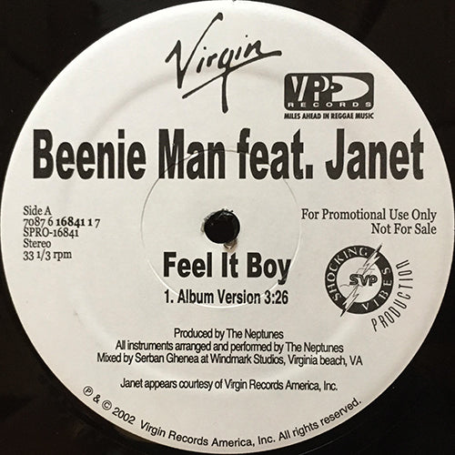 BEENIE MAN feat. JANET // FEEL IT BOY (ALBUM VERSION) / (INSTRUMENTAL)