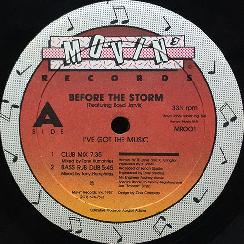 BEFORE THE STORM feat. BOYD JARVIS // I'VE GOT THE MUSIC (5VER)