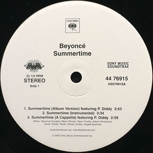 BEYONCE feat. P. DIDDY & GHOSTFACE KILLAH // SUMMERTIME (6VER)