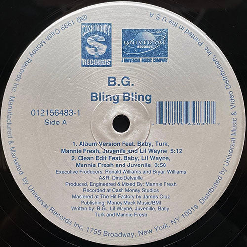 B.G. feat. BABY, TURK, LIL WAYNE, JUVENILLE & MANNIE FRESH // BLING BLING (4VER)
