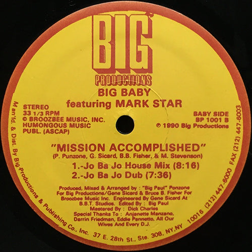 BIG BABY feat. MARK STAR // MISSION ACCOMPLISHED (5VER)
