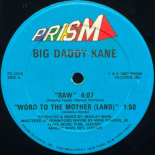 BIG DADDY KANE // RAW (2VER) / WORD TO THE MOTHER (LAND)
