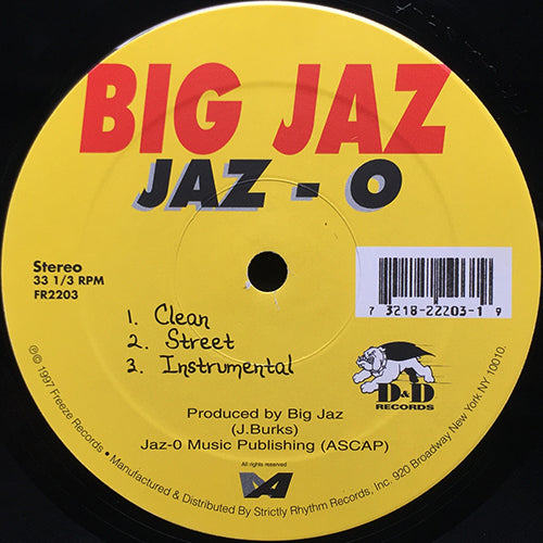 BIG JAZ feat. JAY-Z, SAUCE MONEY & TONE HOOKER // JAZ-O (3VER) / FOUNDATION (REMIX) (3VER)