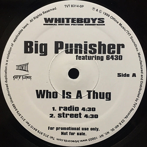 BIG PUNISHER / THREE 6 MAFIA // WHO IS A THUG (4VER) / WANNA BE'S