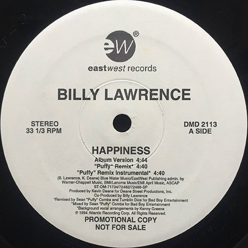 BILLY LAWRENCE // HAPPINESS (6VER)
