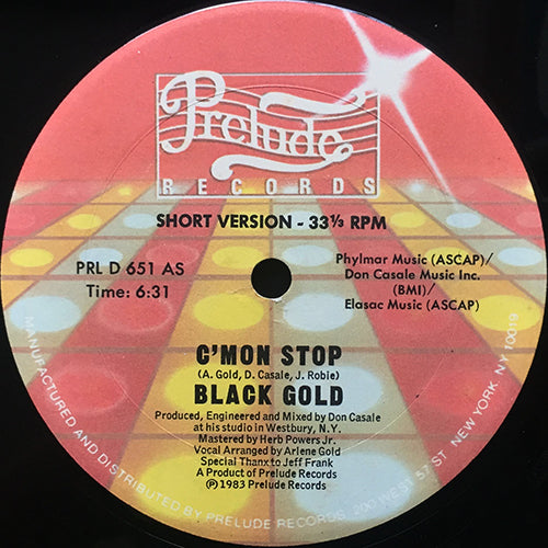 BLACK GOLD // C'MON STOP (10:40/6:31)