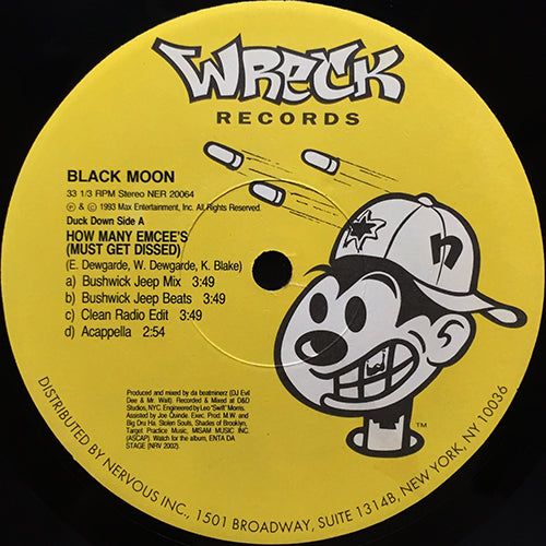 BLACK MOON // HOW MANY EMCEE'S (MUST GET DISSED) (4VER) / ACT LIKE U WANT IT (3VER)