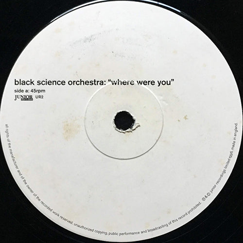 BLACK SCIENCE ORCHESTRA // WHERE WERE YOU (REMIX) / LEROY'S HUSTLE / HEY STEVE