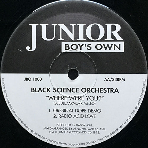 BLACK SCIENCE ORCHESTRA // WHERE WERE YOU (4VER)