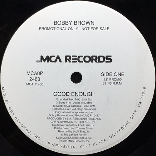BOBBY BROWN // GOOD ENOUGH (REMIX) (6VER)