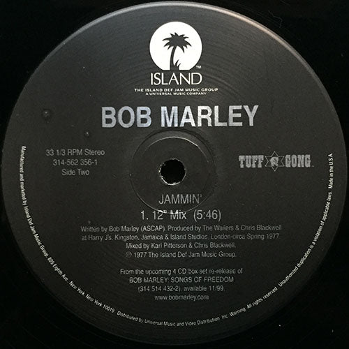BOB MARLEY // JAMMING (12" MIX) (5:46) / KINKY REGGAE (3VER)