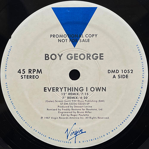 BOY GEORGE // EVERYTHING I OWN (3VER) / USE ME (3:55)