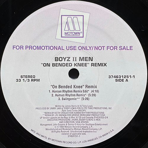 BOYZ II MEN // ON BENDED KNEE (REMIX) (7VER)
