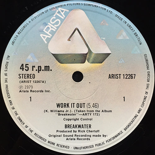 BREAKWATER // WORK IT OUT (5:46) / FEEL YOUR WAY (4:32)