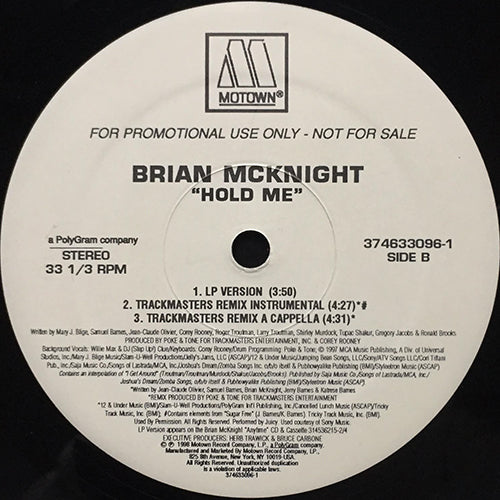 BRIAN MCKNIGHT // HOLD ME (LP VERSION) (5VER)