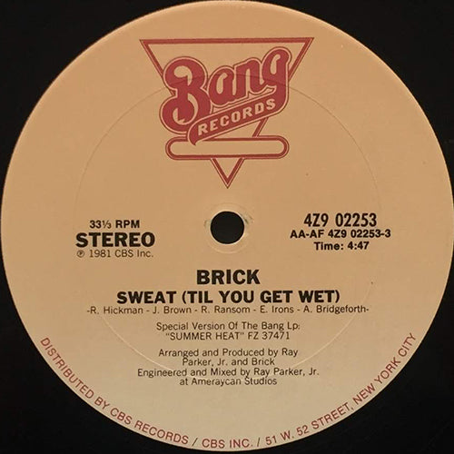 BRICK // SWEAT (TIL YOU GET WET) (4:47) / SEASIDE VIBES (3:30)