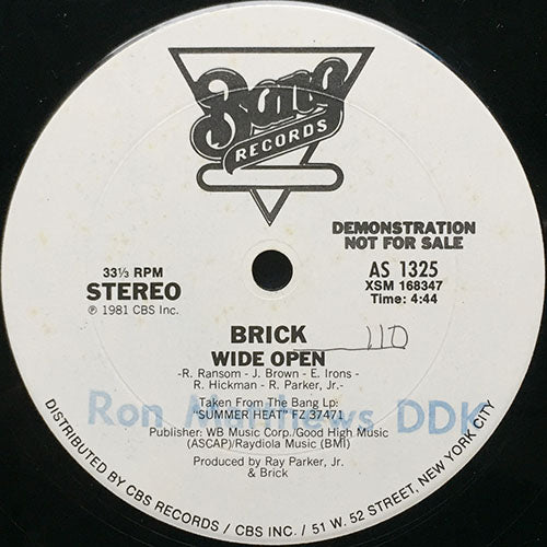 BRICK // WIDE OPEN (4:44) / SURE FEELS GOOD (3:53)
