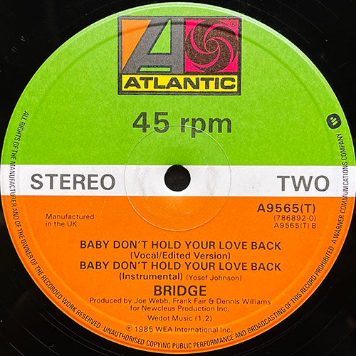 BRIDGE // BABY DON'T HOLD YOUR LOVE BACK (3VER)