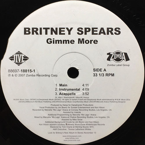 BRITNEY SPEARS // GIMME MORE (3VER)