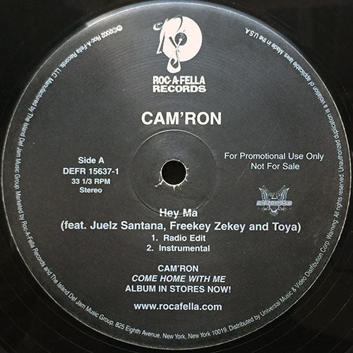 CAM'RON feat. JUELZ SANTANA, FREEKEY ZEKEY and TOYA // HEY MA (2VER) / BAD BOY (3VER)